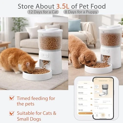 Wi-Fi Automatic Pet Feeder for Cats & Dogs — Automatic Pet Feeder, Waithem