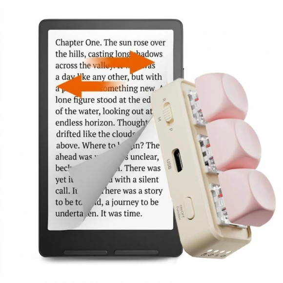 High Axis E-Book Page Turner Bluetooth Keyboard (Pink) — Bluetooth Keyboard, Hanlinyue