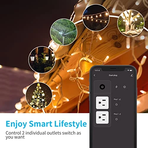 Outdoor Smart Plug with 2 Sockets — Smart Plug, junlit