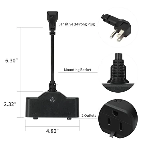 Outdoor Smart Plug with 2 Sockets — Smart Plug, junlit