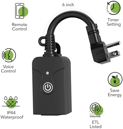 Outdoor Smart WiFi Plug — Smart Plug, HBN
