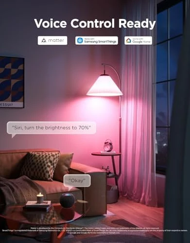 1600 Lumens Smart Light Bulbs 2-Pack — Smart Light Bulb, Govee