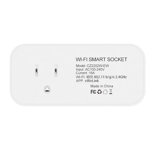 16A WiFi Dual Smart Outlet Plug with 2 Independent Control Sockets — Smart Plug, RODOT