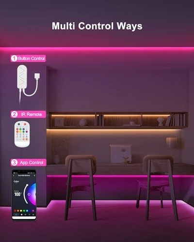 Bluetooth RGB COB Led Strip Lights with Remote — LED Strip Lights, Tatazone