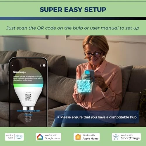 E12 Matter Smart Light Bulbs 4-Pack — Smart Light Bulb, Lightinginside