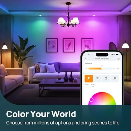 Matter Smart Bulbs, E12 Led Bulb, RGBTW Color Changing Light Bulb — Smart Light Bulb, Linkind