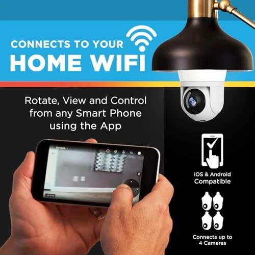 Pro Security Camera with Light, Two-Way Talk, HD Video — Security Camera, Sight Bulb