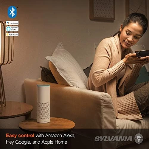 Smart+ Bluetooth Clear Filament Soft White A19 LED Bulb, Compatible with Alexa, Apple HomeKit and Google Assistant — Smart Light Bulb, Visit the LEDVANCE Store