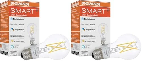 Smart+ Bluetooth Clear Filament Soft White A19 LED Bulb, Compatible with Alexa, Apple HomeKit and Google Assistant — Smart Light Bulb, Visit the LEDVANCE Store