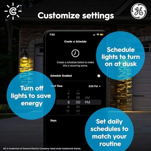 Smart LED PAR38 Flood Light Bulb, Color Changing, 90W Equivalent, WiFi, Pack of 2 — Smart Light Bulb, GE