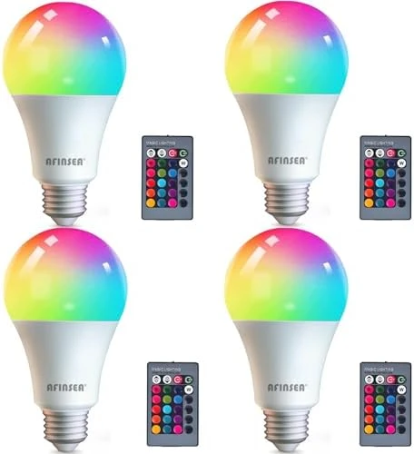 Smart Light Bulbs 4-Pack — Smart Light Bulb, AFINSEA