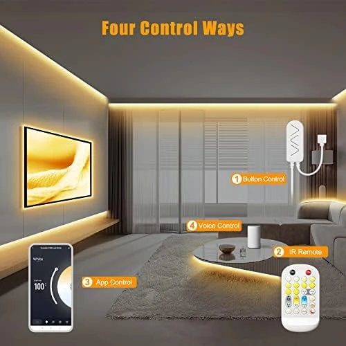 Tunable White Smart COB LED Strip Light Kit — LED Strip Lights, Tatazone