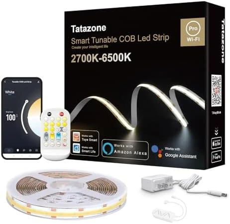 Tunable White Smart COB LED Strip Light Kit — LED Strip Lights, Tatazone