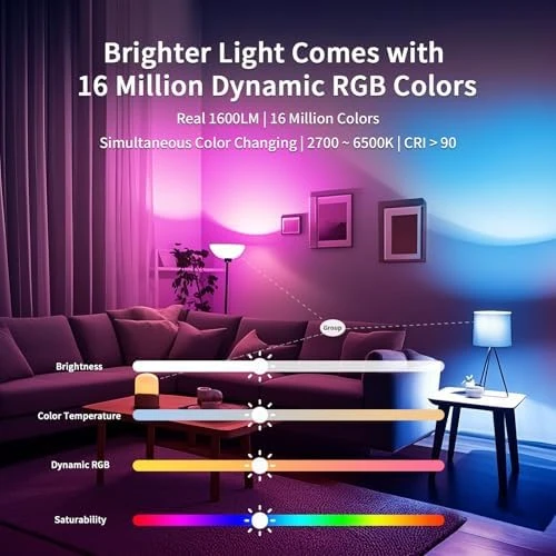 Ultra Bright Smart Light Bulbs 2-Pack — Smart Light Bulb, Franqual