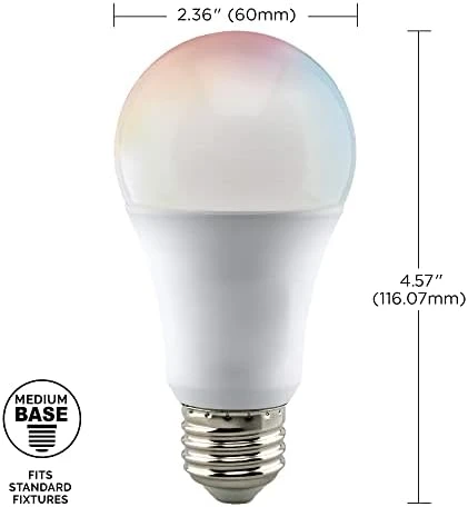 WiFi Smart LED Color-Changing Light Bulb — Smart Light Bulb, Satco