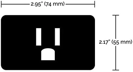 3-Inch On/Off and Dimmer WiFi Smart Plug Outlet — Smart Plug, Satco