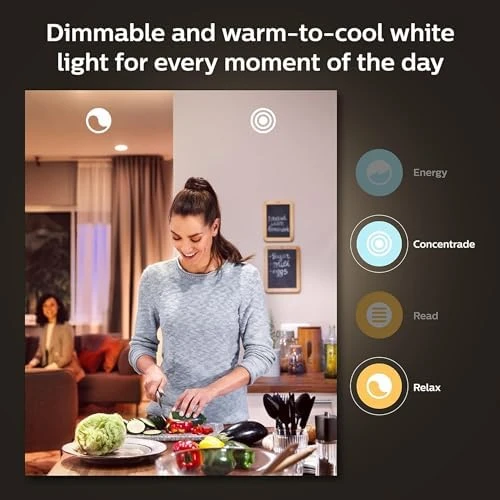 A19 White and Color Ambiance LED Smart Color-Changing Bulb (Pack of 4) — Smart Light Bulb, Philips Hue