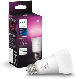 A19 White and Color Ambiance LED Smart Color-Changing Bulb (Pack of 4) — Smart Light Bulb, Philips Hue