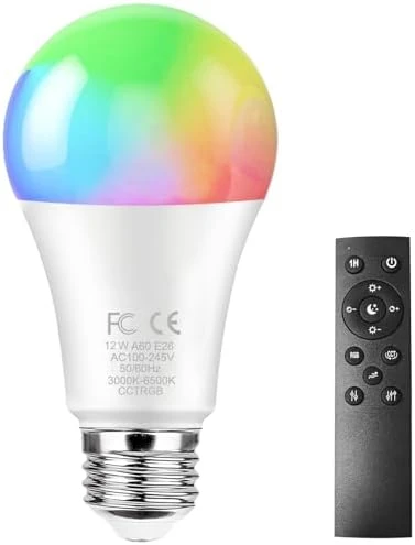 A60 Smart Light Bulb with Remote Control — Smart Light Bulb, GRV