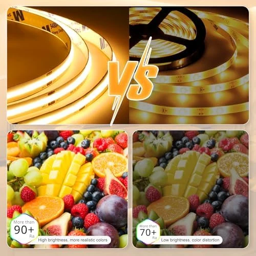 COB LED Strip Light Warm White, 33ft Dimmable 3000K — LED Strip Lights, Wefomey