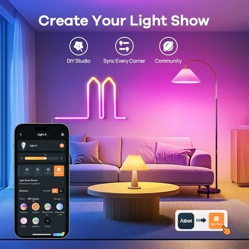 Matter Smart Light Bulb, 1600 Lumens 100W Equivalent, Color Changing, 2 Pack — Smart Light Bulb, OREiN