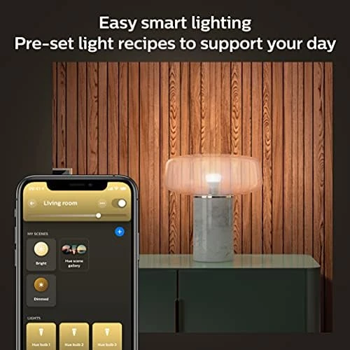 Smart 75W A19 LED Bulb - Soft Warm White Light - 2 Pack — Smart Light Bulb, Philips