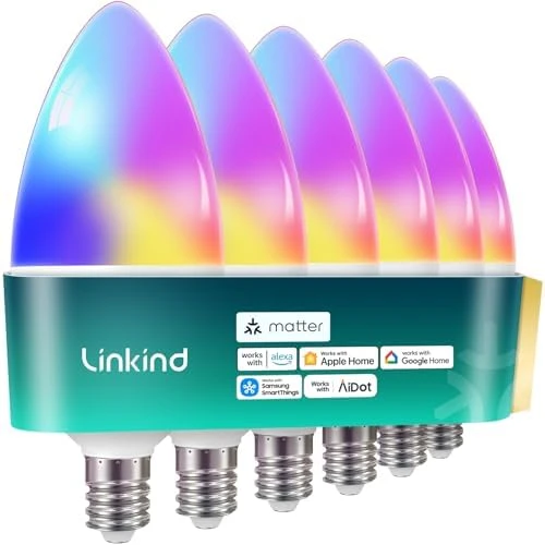 Smart Bulbs, E12 LED Bulb — Smart Light Bulb, Linkind