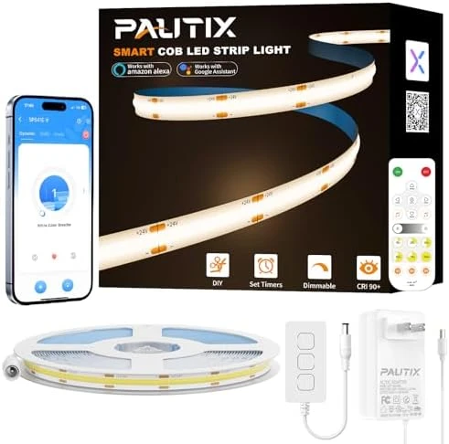 Smart COB LED Strip Light 32.8ft — LED Strip Lights, PAUTIX