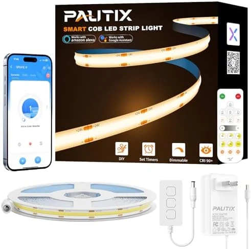 Smart COB LED Strip Light 32.8ft — LED Strip Lights, PAUTIX