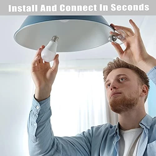 Smart LED Light Bulbs 4-Pack — Smart Light Bulb, Homevenus