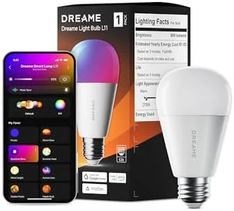 Smart Light Bulb, High CRI 90+ Color Changing LED — Smart Light Bulb, Dreame