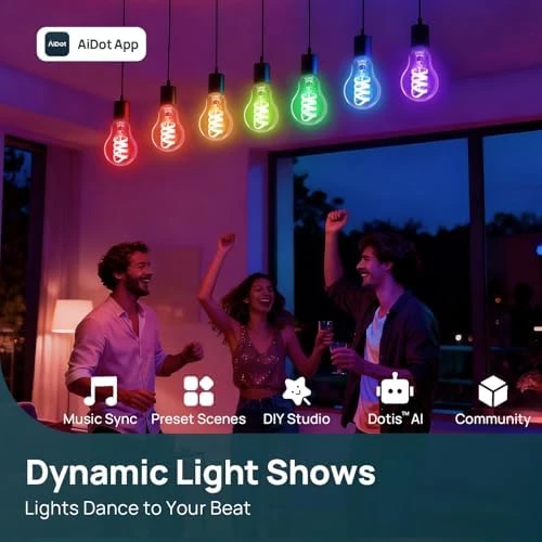 Smart Light Bulbs with Music Sync & Light Show — Smart Light Bulb, Linkind