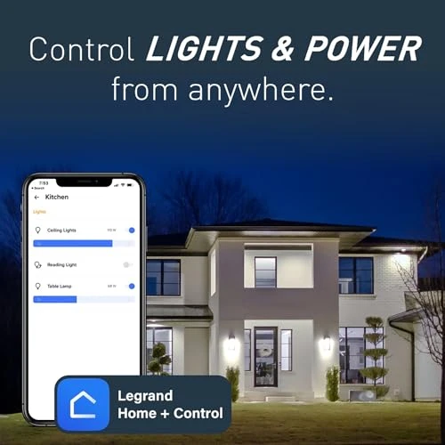 Smart Outlet with Netatmo, 20A, White — Smart Plug, Legrand