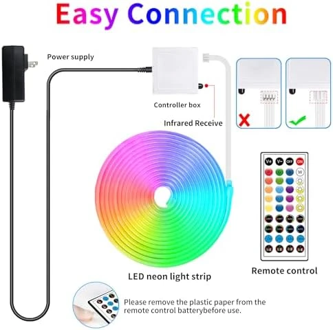 66FT Led Neon Rope Lights — LED Strip Lights, segrass