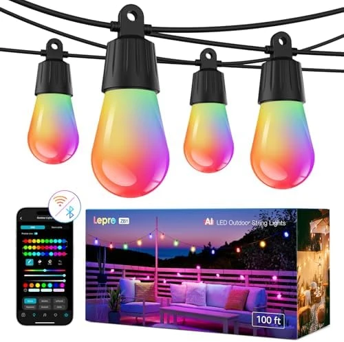 AI Smart Outdoor String Lights — LED Strip Lights, Lepro