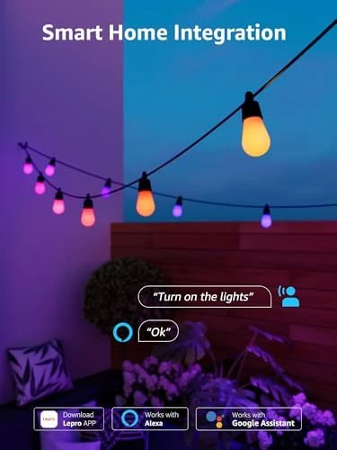 AI Smart Outdoor String Lights — LED Strip Lights, Lepro
