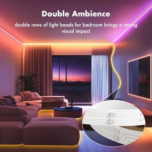 Double Row RGB Strip Lights 100FT — LED Strip Lights, RITOAO