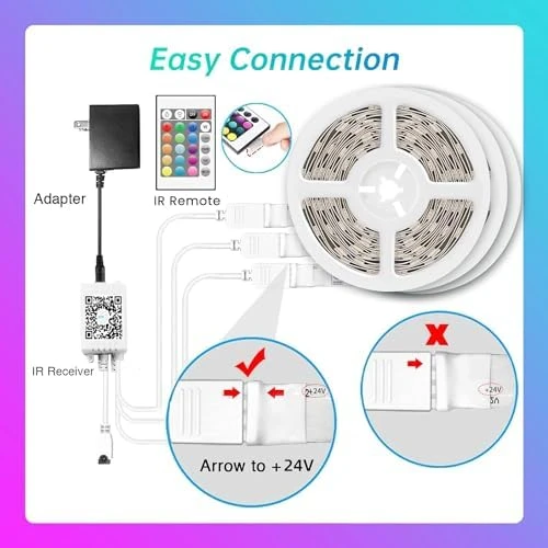 LED Strip Lights 200ft, Music Sync — LED Strip Lights, HyRiOuN