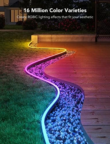 Outdoor Neon Rope Lights, 32.8ft RGBIC IP67 — LED Strip Lights, Govee