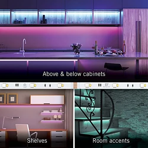 RibbonFlex Home 24V RGB+W Hardwire LED Strip Light Kit, Multicolor, 16 ft — LED Strip Lights, Armacost Lighting