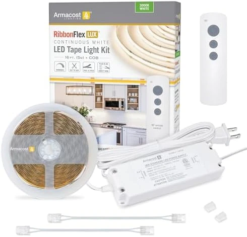 RibbonFlex Home 24V RGB+W Hardwire LED Strip Light Kit, Multicolor, 16 ft — LED Strip Lights, Armacost Lighting