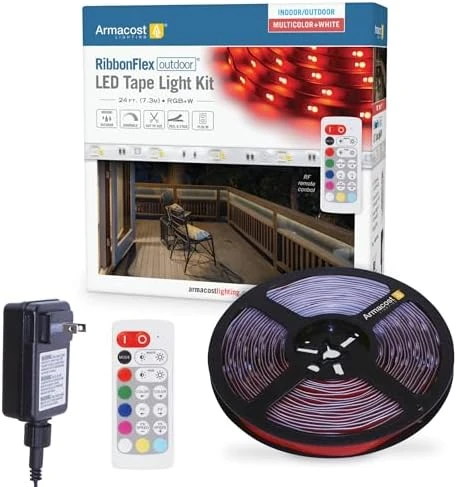 RibbonFlex Home 24V RGB+W Hardwire LED Strip Light Kit, Multicolor, 16 ft — LED Strip Lights, Armacost Lighting