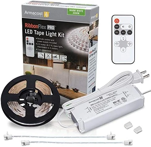 RibbonFlex Home 24V RGB+W Hardwire LED Strip Light Kit, Multicolor, 16 ft — LED Strip Lights, Armacost Lighting