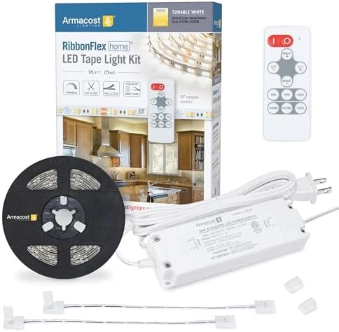 RibbonFlex Home 24V RGB+W Hardwire LED Strip Light Kit, Multicolor, 16 ft — LED Strip Lights, Armacost Lighting