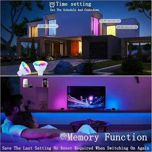 Smart MR16 LED Bulb Dimmable Color Changing — Smart Light Bulb, Wixann