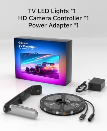 TV LED Backlight with Camera — LED Strip Lights, GIPOYENT