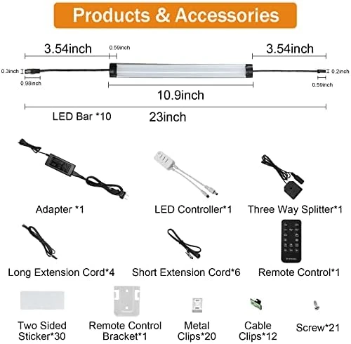 Under Cabinet Lights Kit — LED Strip Lights, Lenarinter