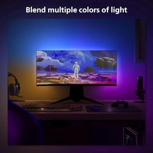 White and Color Ambiance Gradient PC LED Lightstrip — LED Strip Lights, Philips