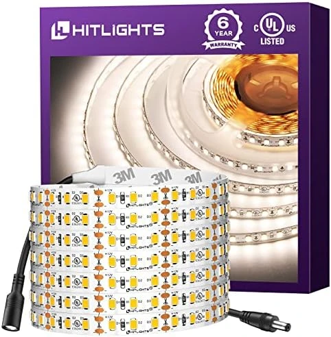 White LED Strip Lights 4000K, 16.4ft — LED Strip Lights, HitLights