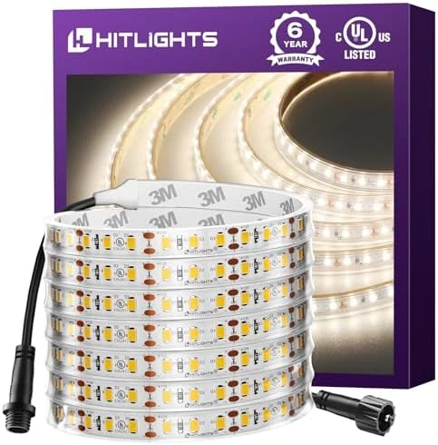 White LED Strip Lights 4000K, 16.4ft — LED Strip Lights, HitLights